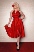 Red Halterneck Dress from Dixiefried (Preloved Pinup Dress)