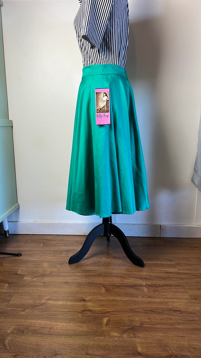 Bettie Page Teal Circle skirt