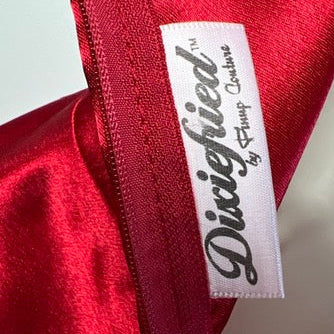 Dixiefried Red Halter Neck Satin Dress