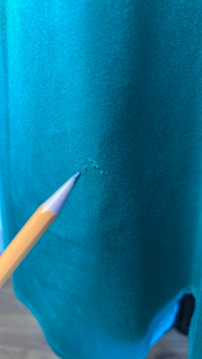 Bettie Page Teal Circle skirt