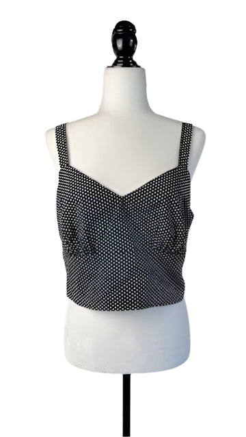 Retrolicious Polka Dot Crop Top