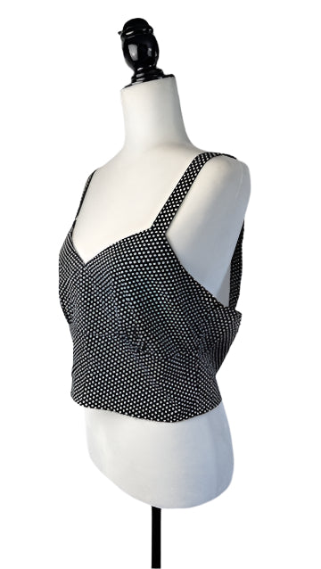 Retrolicious Polka Dot Crop Top